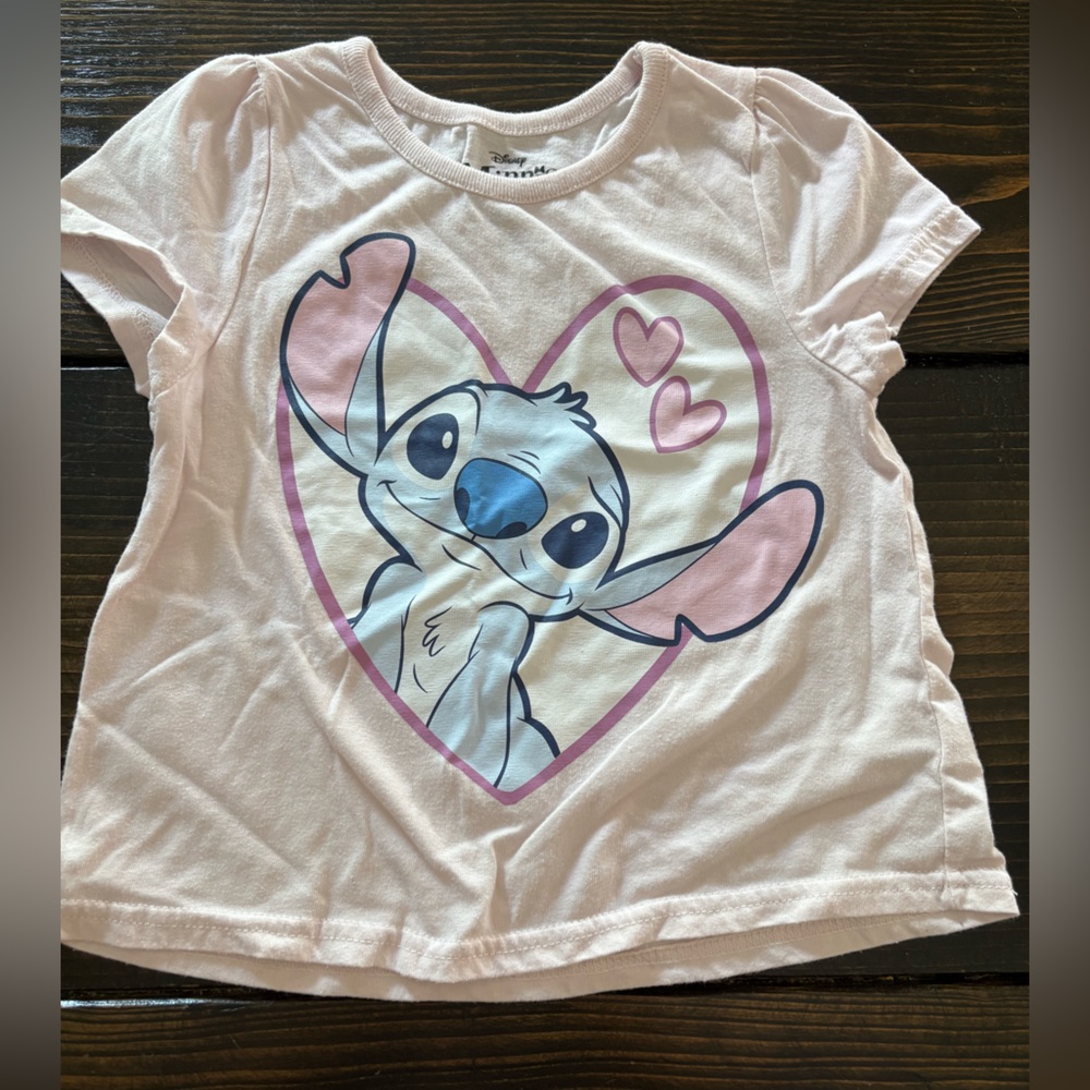Cute Pink Stitch Graphic T-Shirt